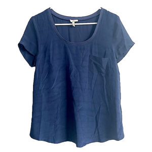 JOIE 100% Silk Short Sleeve Blouse